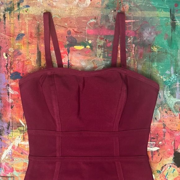 Lulus Bodycon Mini Dress - Berry - XS - Picture 3 of 12